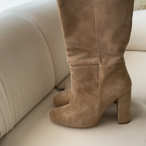 MANGO Leather High Leg Boots Size 36 - Picture 10 of 12